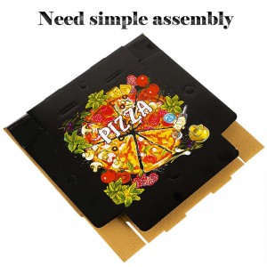 Евтини потребителски лого печат дизайн хартия пица кутия