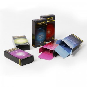 Фабрика по поръчка на цветна хартия опаковка печат на плисирани крайни кутии