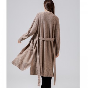 Разхлабени, стилни и непринудени австралийски вълна Cardigan65005 \\\\ t