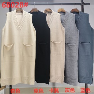 Модна тенденция случайни Joker плетени V-врата 68028 \\\\ t