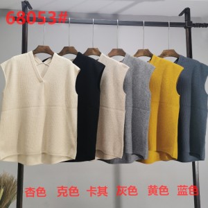 Прилив мода прост свободно време Joker Basic плетене малък V-врата 68053n