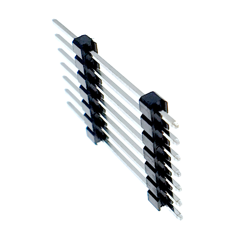 2.54mm 1x7p 180 ° Dip Единичен ред пластмасов пластмасов щифт 3mm-13mm-6mm
