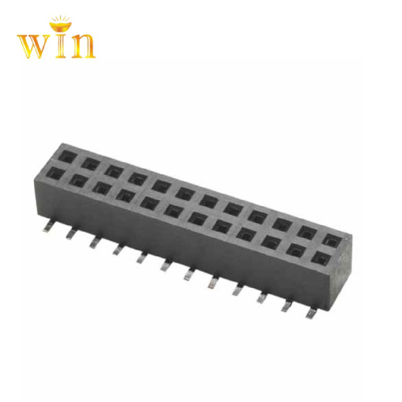 2.0mm 2x12p SMT вертикален модел женски заглавни коловоз