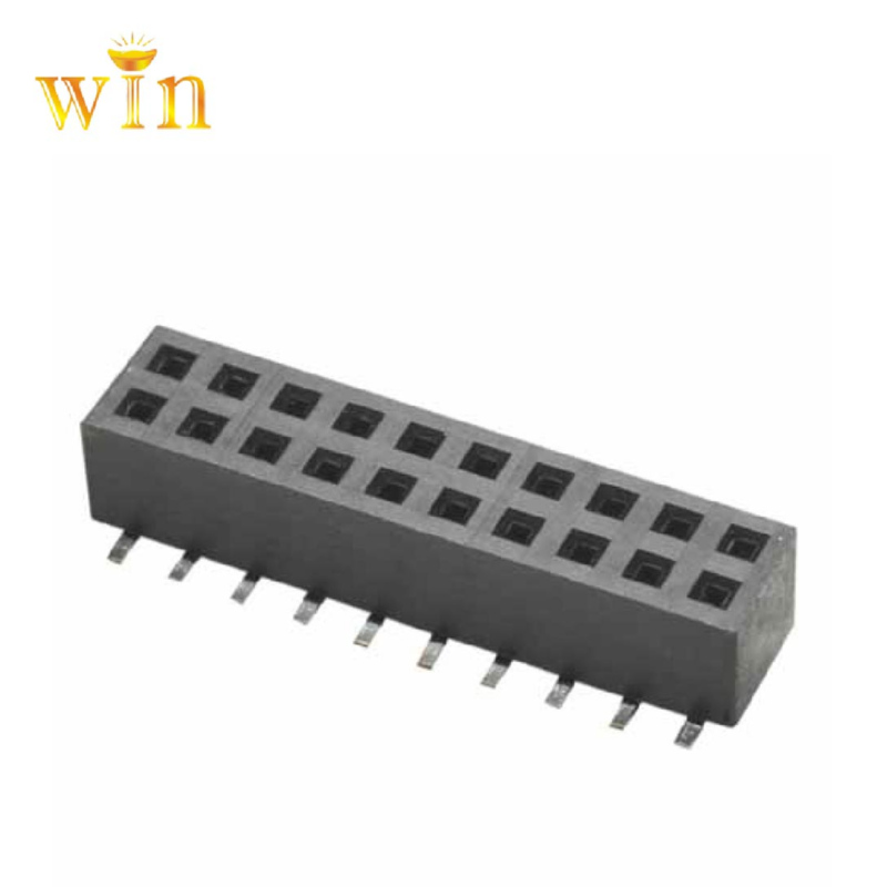 2.0mm 2x12p SMT вертикален модел женски заглавни коловоз