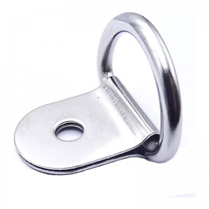 Малка стомана D-пръстен вратовръзка надолу, D пръстени за закрепване на закрепване за товари на калъф камион товарни ремаркета RV л...