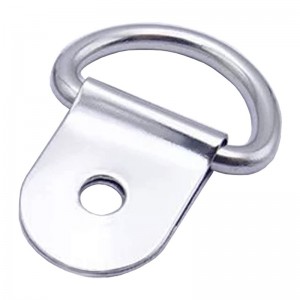 Малка стомана D-пръстен вратовръзка надолу, D пръстени за закрепване на закрепване за товари на калъф камион товарни ремаркета RV л...