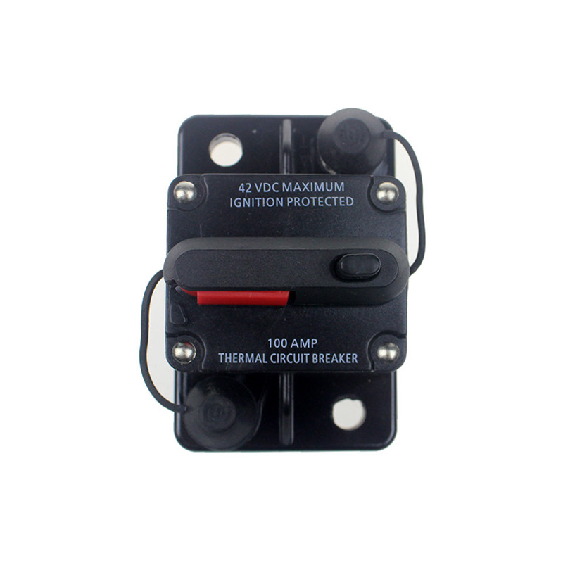 12V 24VDC 60A 80A 100A 150A 200A 250A 300A Black цвят дом слънчева система водоустойчив прекъсвач нулиране предпазител инвертор