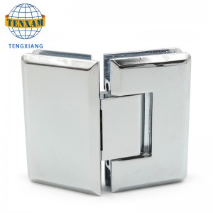 135 градуса цинкова сплав панта за баня клип душ врата фиксиране клипс стъкло врата душ стая хардуер аксесоари