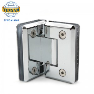 90 градуса показват стъкло панта от неръждаема стомана за баня