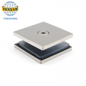 Китайски производител стъкло холдингов клипс хром 2 * 2 инчов клип месингов стъкло врата скоба вратаn прозорец панти 8-12mm стъклен с...