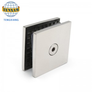 Китайски производител стъкло холдингов клипс хром 2 * 2 инчов клип месингов стъкло врата скоба вратаn прозорец панти 8-12mm стъклен с...