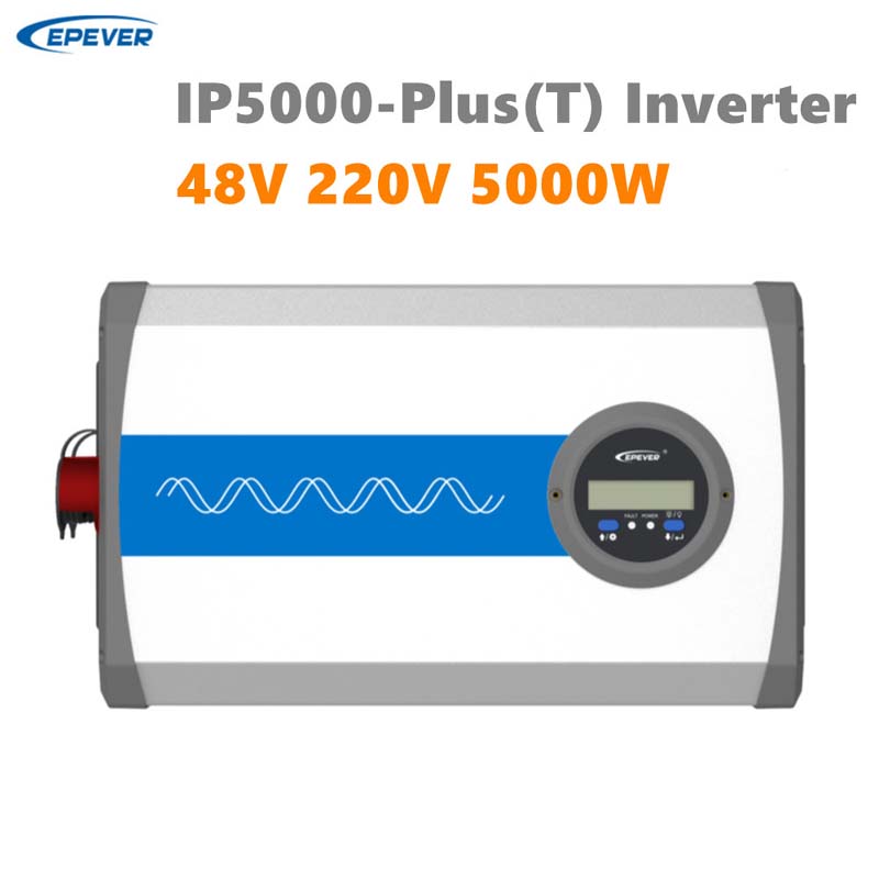 Нов EPEVER SOLAR високочестотен синусообразен инвертор iPower-plus 5000W 48VDC 220VAC инвертор за слънчева система