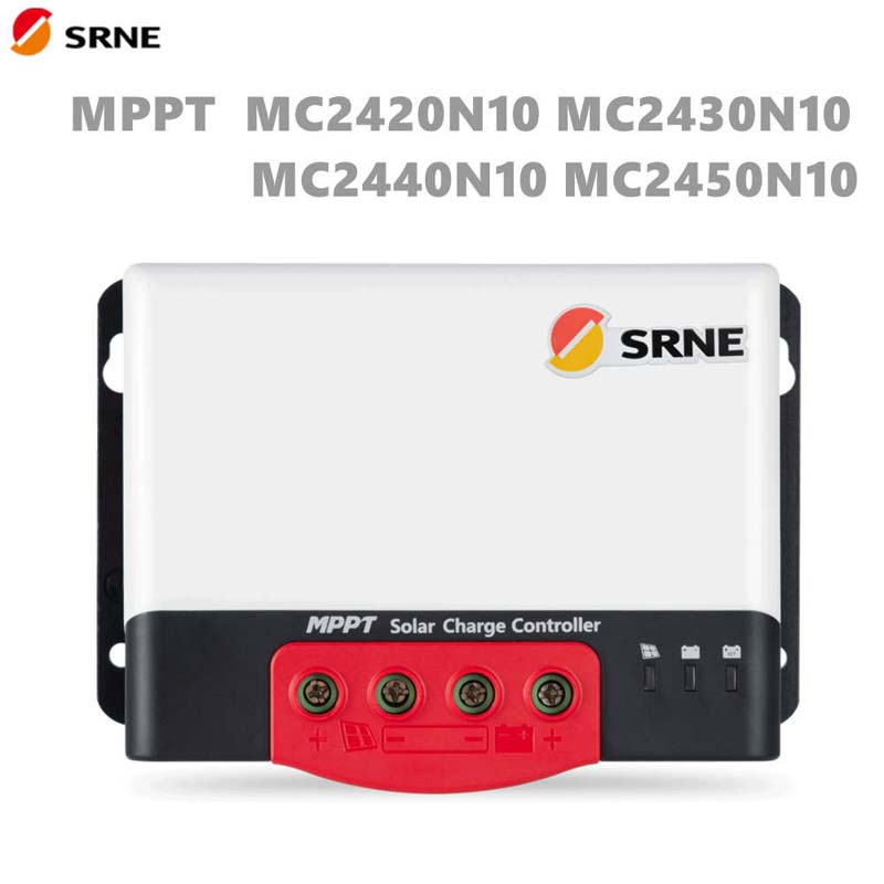 SRNE MC MPPT 20A 30A 40A 50A Solar Off-Grid зареждащ контролер 12V N24V Auto Max 100V Bluetooth дисплей на слънчева батерия
