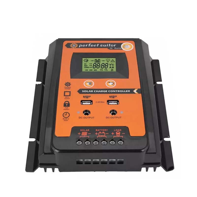 PWM 30A 12V 24VDC слънчева такса Регулатор на батерията Солален панел с двоен USB изходен LCD дисплей