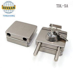 Китай доставчик на едро без рамки стъклени врати хардуер закалено плъзгане на стъкло ключалка