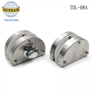 Начало Хотел Баня без рамка Стъклена врата двойно заключване от неръждаема стомана стъкло врата 8 ~ 12mm плъзгаща стъклена врата