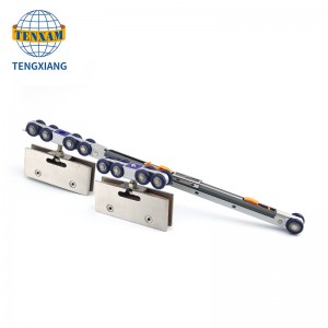 Мебелни аксесоари водещ хардуер дървена плъзгаща врата ролка с 8 колела