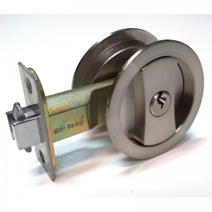 1602 Невидима плъзгаща се плевня дървена врата джобна дръжка на вратата с ключове с клавиши