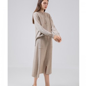 Случайна вълна плета с две части Hoodie set 69027 \\\\ t