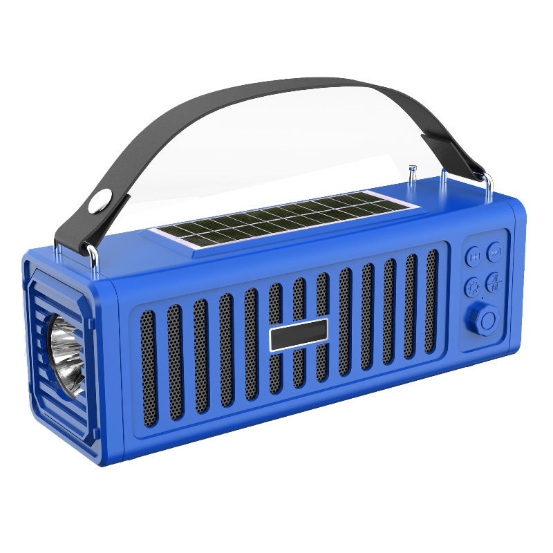 FB-BSL23 Bluetooth високоговорителя със слънчева енергия и LED факел