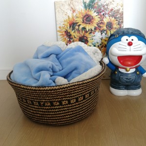 Водна кръгла декоративна кошница черна