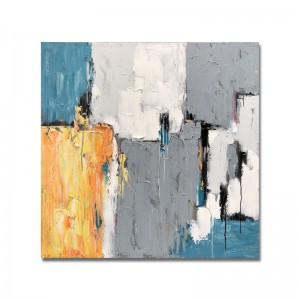 Нов дизайн напълно ръчно боядисано златно фолио стено изкуство абстрактно платно масло боядисване върху платно