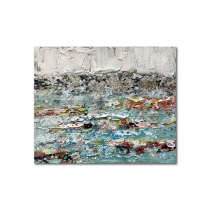 Абстрактна изкуство тъканна рамка платно чиста ръчно рисувана друга стена арт масло живопис картина