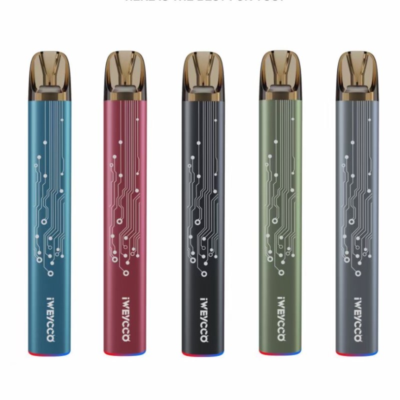 САЩ Безплатен кораб 100% оригинални Iweycco Ghost E Цигари устройство комплект Vape 20mg касета RGB светлина