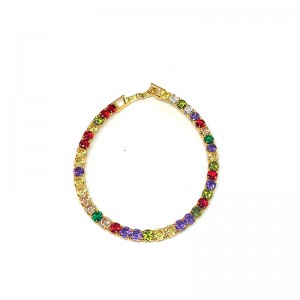 Европейска и американска мода мед покритие 18K златна гривна