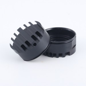 Потребителски екструзия CNC машинно обработване анодизиран кръгъл алуминиев радиатор алуминиев черен LED профил радиатор