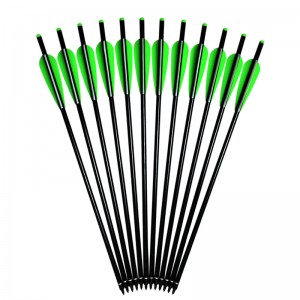 Elong Outdoor 114225 20-инчови алуминиеви болтове за арбалет TPU лопатки Ловно оборудване за стрелба с лък