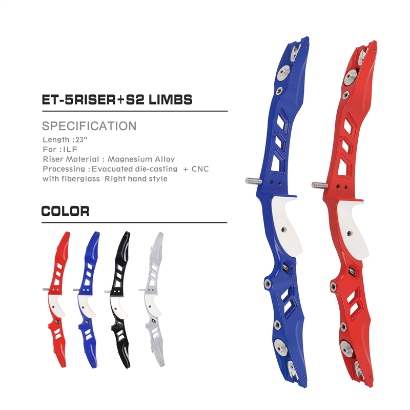Nika Archery 210036 23inch Rh Ilf Bogenschießen Panahan Memanah Recurve Row Riser за външен стрелба с лък за стрелба с лък