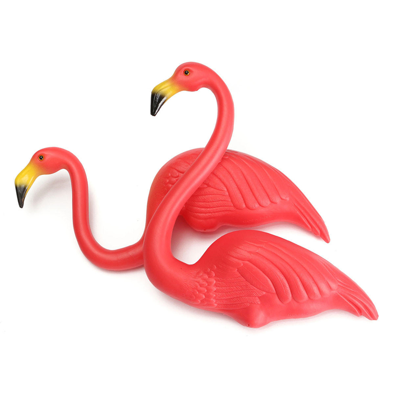 Pink Flamingo Пластмасова дворна двора градина орнаменти ретро играчка декор