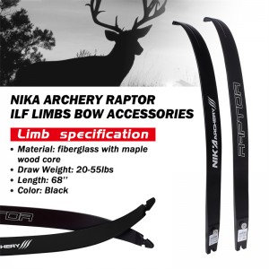 Nika Archery 270007 25H @ 68inch ILF стрелба с лък Recurve лък за рецистери лък комплект целеви лов и стрелба