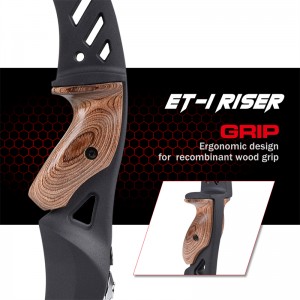 Nika Archery 220026 ET1S 17Inch ILF LH RECURVE RUSER за рецистери лък комплект оборудване цел на открито стрелба и лов