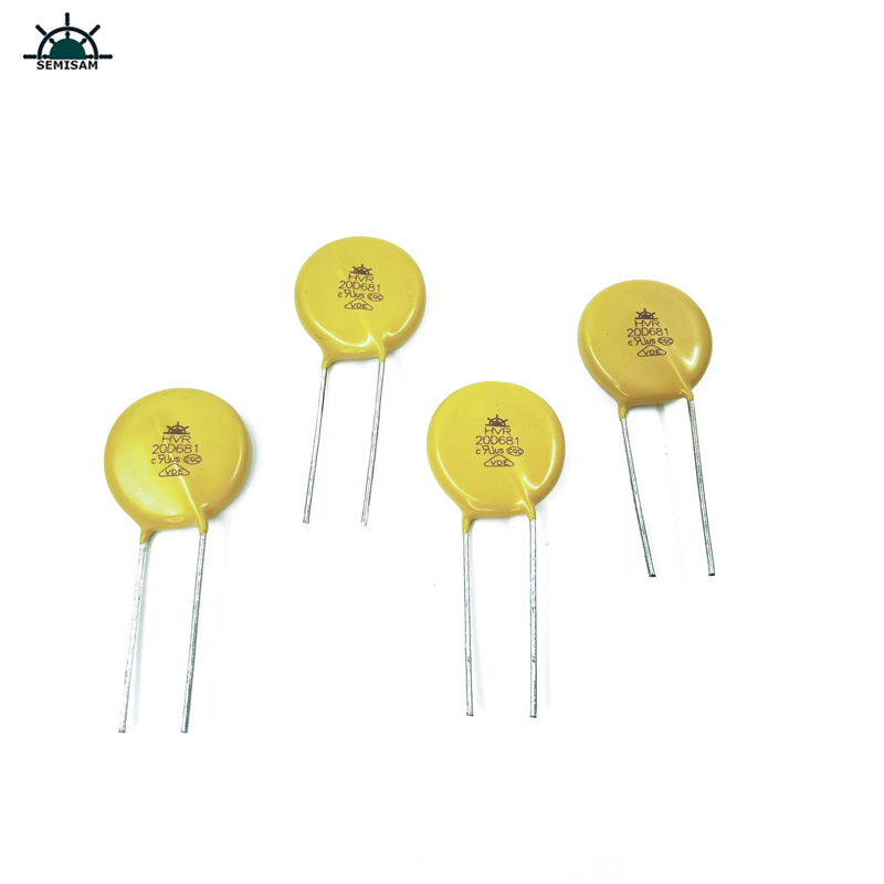 Китай оригинални производители, жълт силиций mov 20mm 20D681 680V zov varistor mov за защита от претоварване