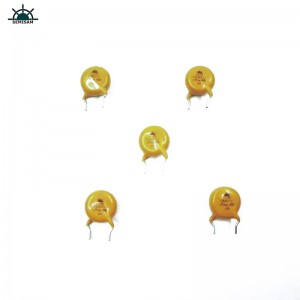 Китай ODM пасивни електронни компоненти, жълт MOV 10mm HVR10D621K цинков оксид варистор