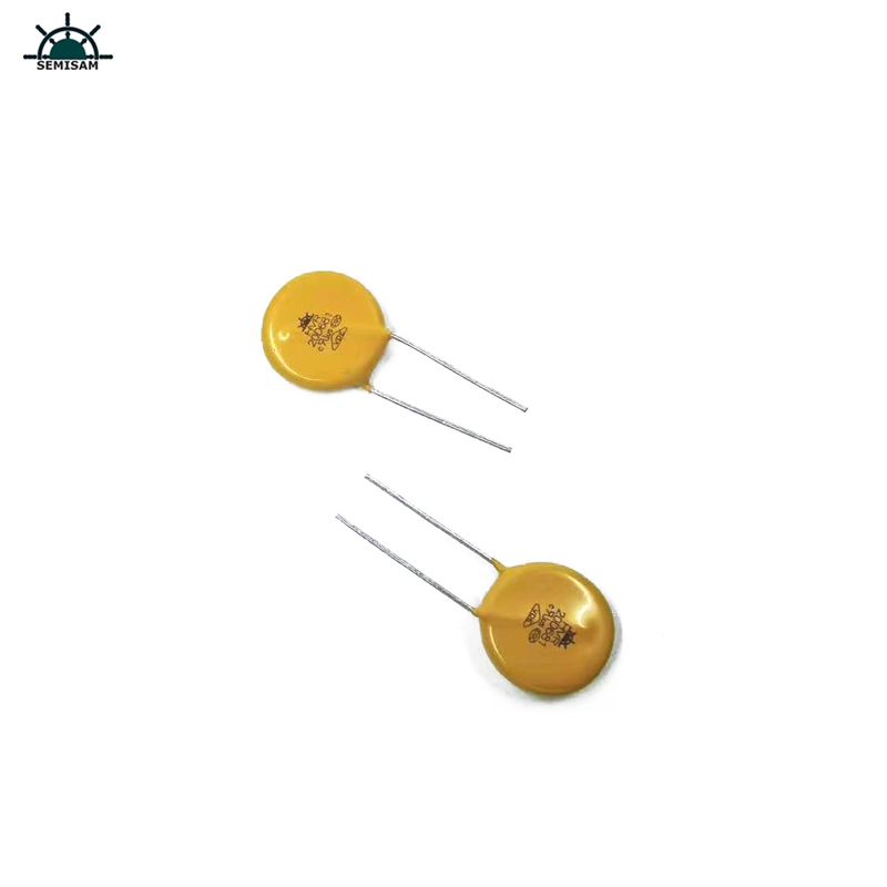 Китай ODM електроника компоненти, жълт MOV 20mm HVR20D681K цинков оксид варистор за захранване