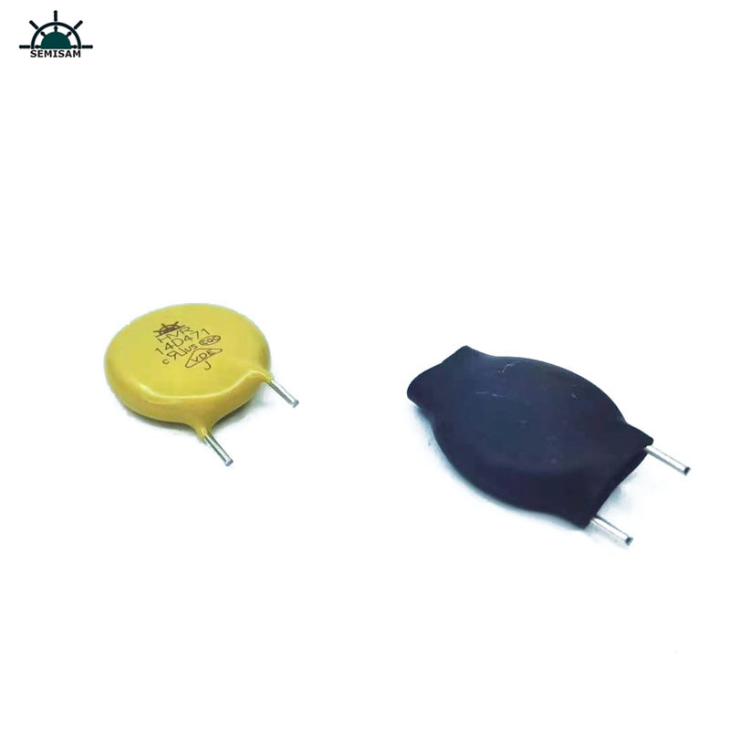 Китай ODM жълт MOV 14mm 14D471 470V Варисторен пренапрежение ZOV предпазен валистор