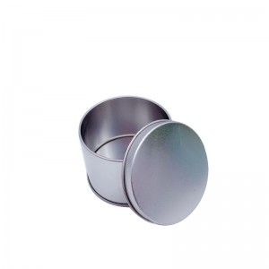 Потребителски луксозен кръг с капак големи ароматизирани свещи калай може да цитронела свещни кутии (65mm * 50mm)