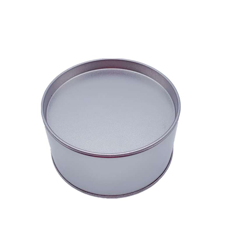 Фабрика за продажба сребърни кръгли метални контейнери с капак кафе кафяви консерви на едро (90mm * 40mm)