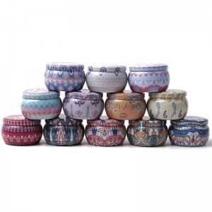 Свещник буркан замръзнал метал може да бонбони опаковки калай 77 * 50mm