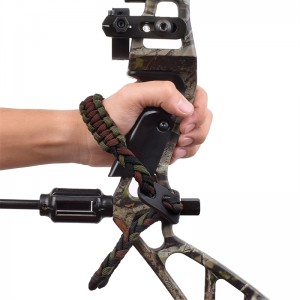 Elong външен 470020 китка прашка тъмно зелен цвят кожа метален гробро за стрелба с лък