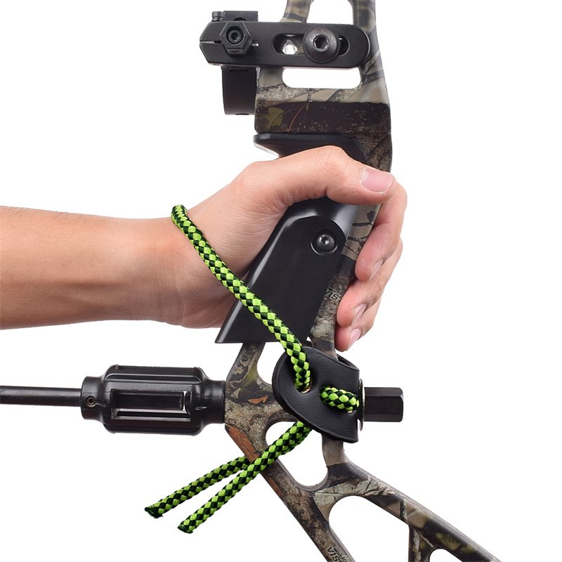 Elong външен 470012 Шифт Sling Green Цветна кожа METAL GROMET стрелба с лък