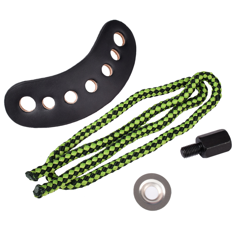 Elong външен 470012 Шифт Sling Green Цветна кожа METAL GROMET стрелба с лък