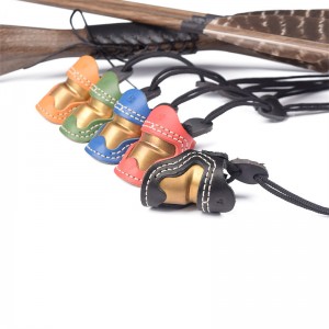 Elong външен 420028 m Размер стрелец с лъклен пръстен пръстен палец броня ръчно изработена пръст защитник палец за външни аксесоари за ...