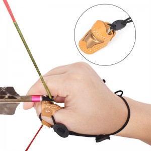 Elong външен 420029 s размер стрелба с лък флортерадостен ръчно изработен палец пръст защитник стрелба с лък палец пръстен