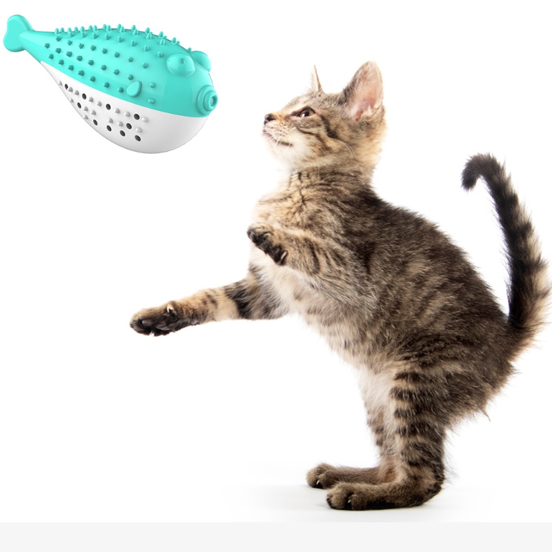 FURJOYZ на едро забавни домашни играчки за зъби за зъби интерактивна играчка преносима котка интелигентни чисти зъб каучук catnip cat toy