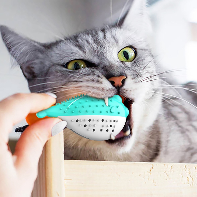 FURJOYZ на едро забавни домашни играчки за зъби за зъби интерактивна играчка преносима котка интелигентни чисти зъб каучук catnip cat toy