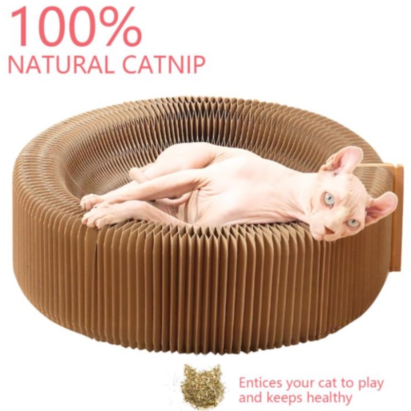 Гофриран Pet Scratch дъска шлифовъчни нокти играчки гофрирана хартия котка гнездо